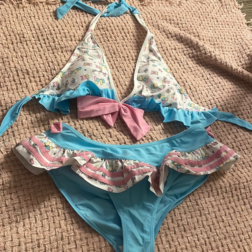 Lightly used little for big bathing suit,